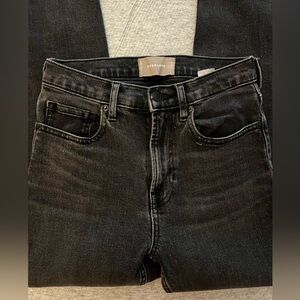 Everlane Black Straight-Leg Jeans - Size 26